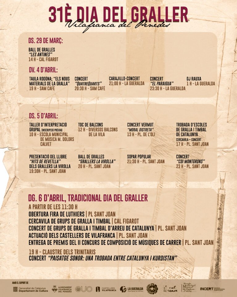 Programa 31è Dia del Graller